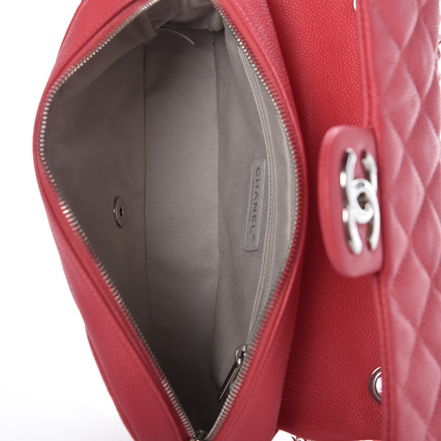 Chanel Caviar Quilted Medium Easy Flap Coral 6 of 11
