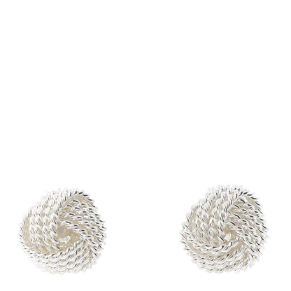 Tiffany Sterling Silver Twist Knot Earrings 1 of 5