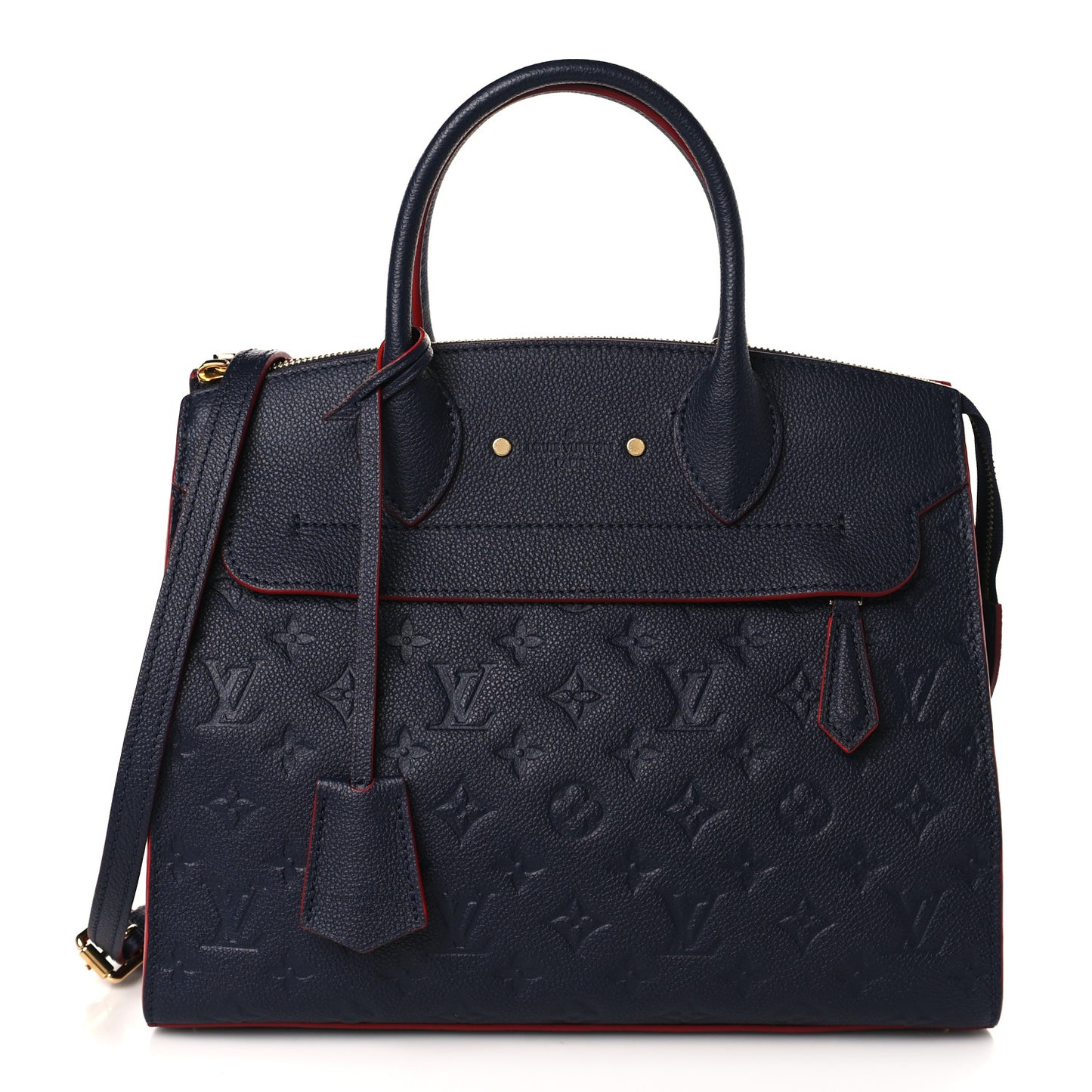 Empreinte Pont Neuf MM Marine Rouge