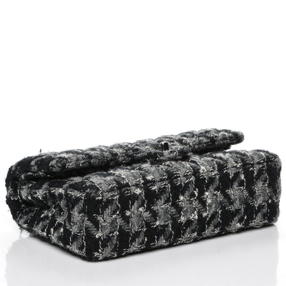 Chanel Tweed Medium Double Flap Black Grey 4 of 7