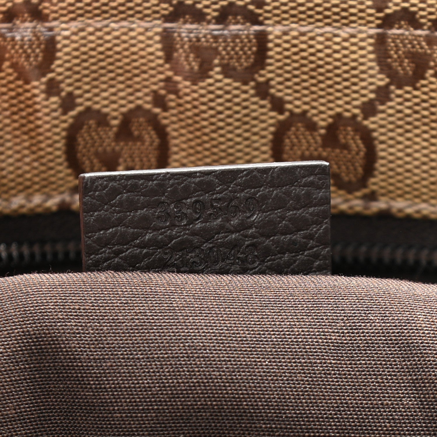 Gucci Crystal Monogram Large Flat Messenger Bag Dark Brown 7 of 10