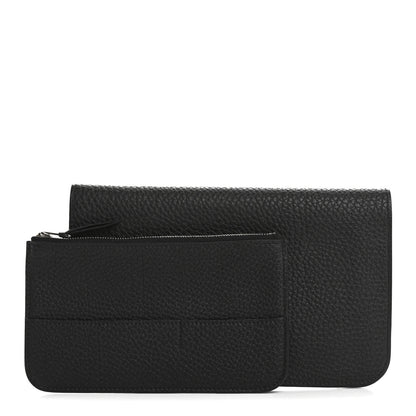 Hermes Togo Dogon Duo Wallet Black 2 of 9