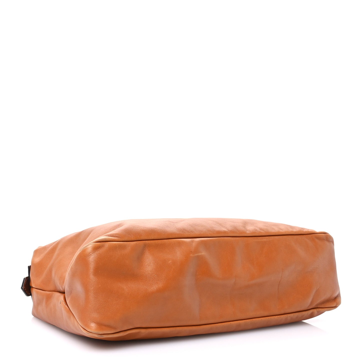 Calfskin Medium Horsebit Chain Hobo Brown