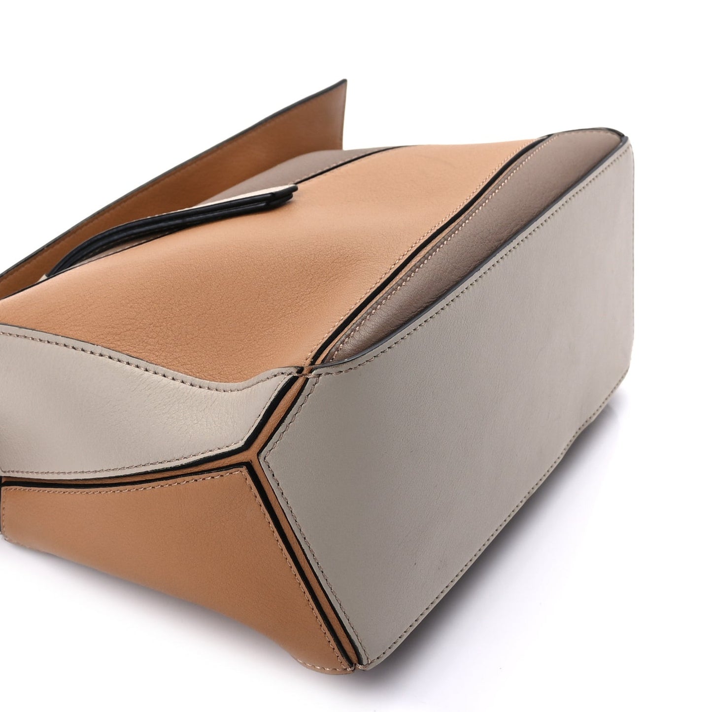 Calfskin Small Puzzle Bag  Warm Desert Mink