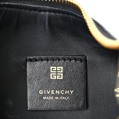 Givenchy Coated Canvas Logo 4G Embossed Small Moon Cut Out Shoulder Bag Black 5 of 8