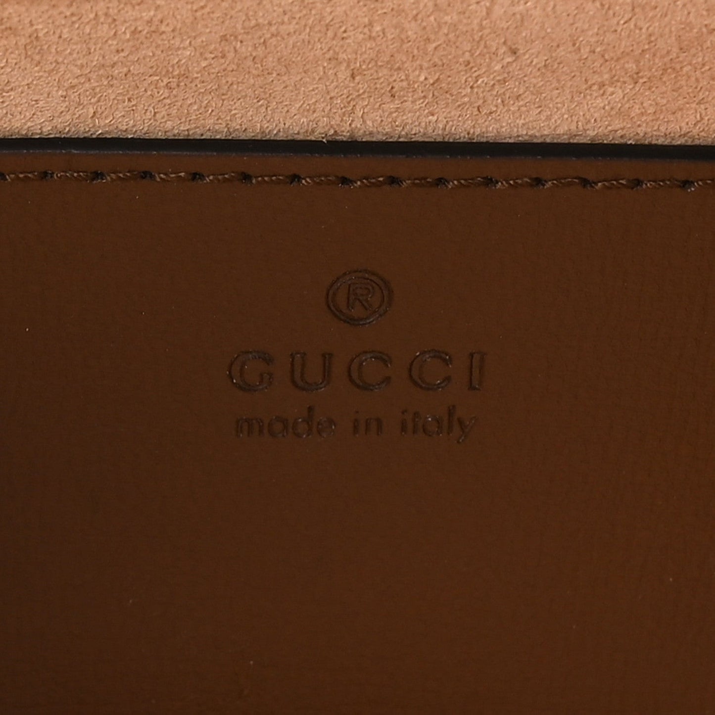 GG Supreme Monogram Azalea Calfskin Web Mini Horsebit 1955 Chain Shoulder Bag Beige Ebony Brown Sugar