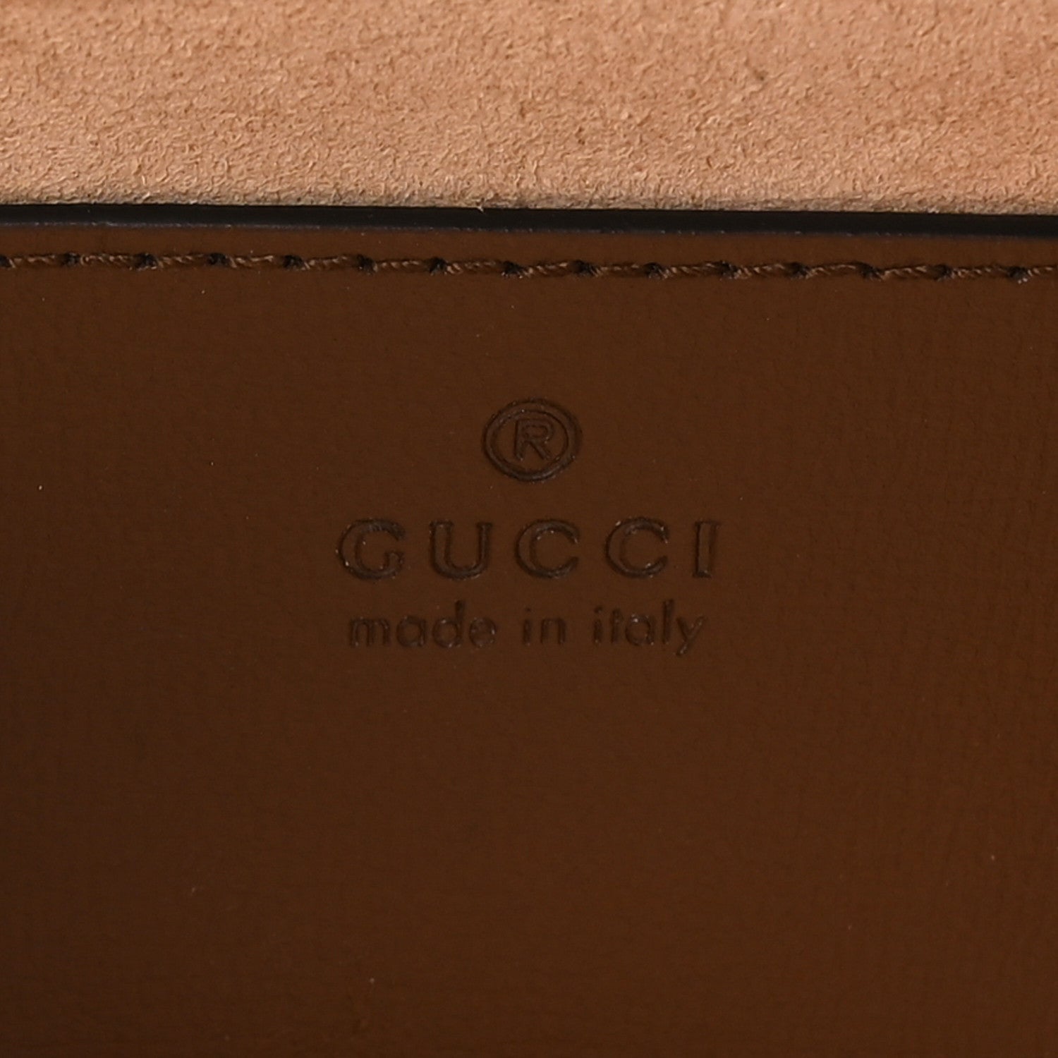 Gucci GG Supreme Monogram Azalea Calfskin Web Mini Horsebit 1955 Chain Shoulder Bag Beige Ebony Brown Sugar 6 of 7