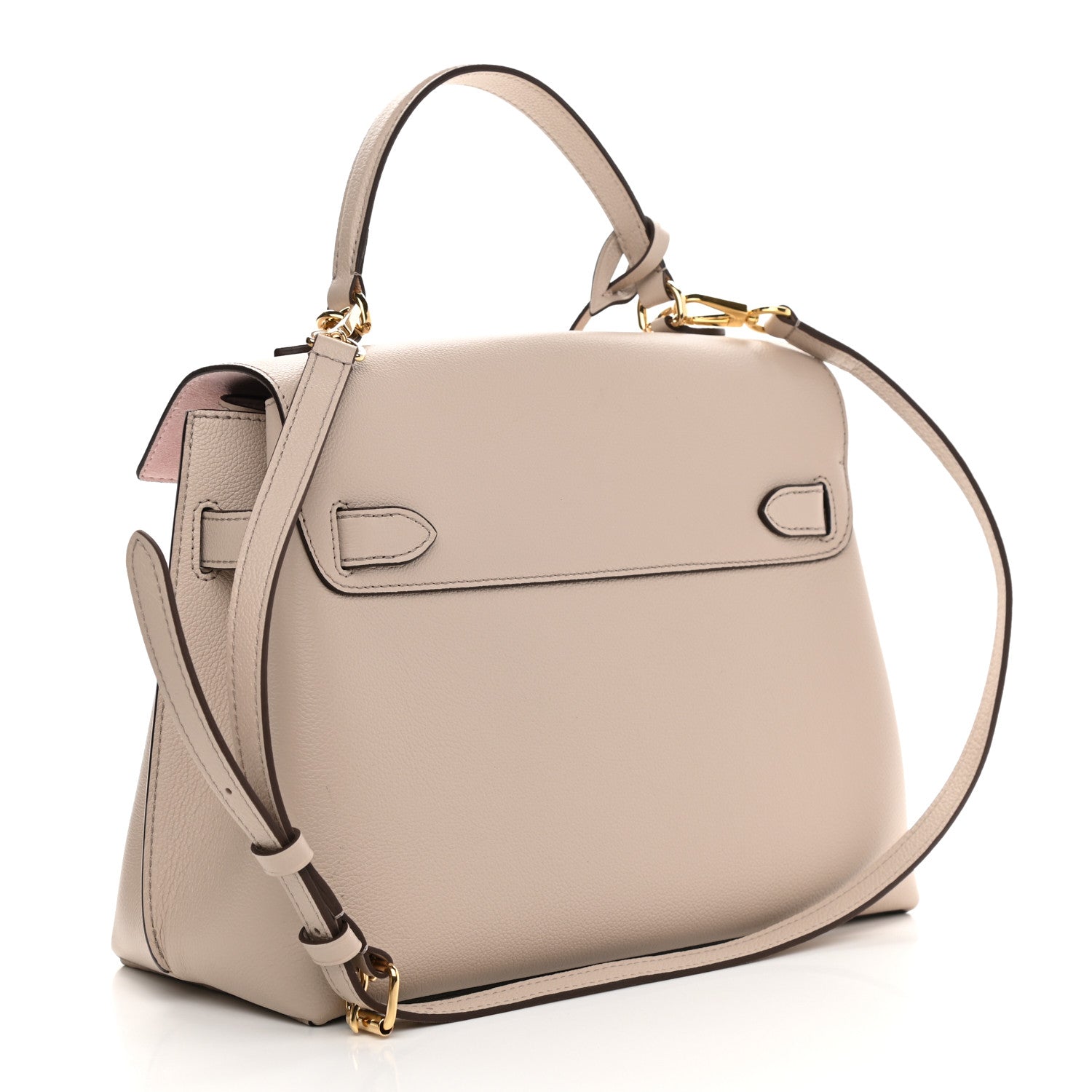 Louis Vuitton Soft Calfskin Lockme Ever MM Greige 3 of 9