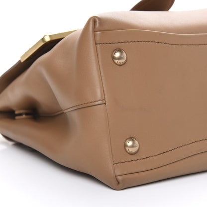 Prada City Calfskin Cahier Top Handle Bag Caramel 8 of 12