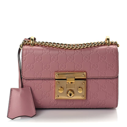 Gucci ssima Small Padlock Shoulder Bag  Rose Baby Candy 1 of 8
