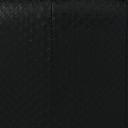Saint Laurent Snakeskin Medium Classic Monogram Kate Tassel Satchel Black 6 of 9