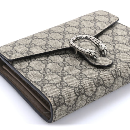 Gucci GG Supreme Monogram Mini Dionysus Chain Wallet Beige Taupe 7 of 7