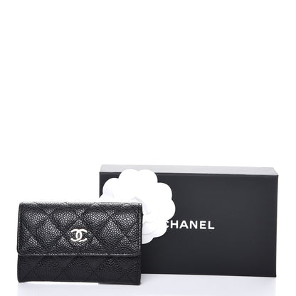 Chanel Caviar Quilted Flap Card Holder Black 9 of 9