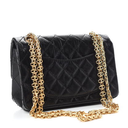 Chanel Aged Calfskin Quilted 2.55 Reissue Mini Flap Black 3 of 11