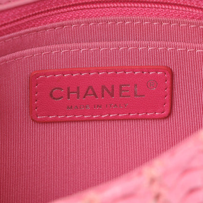 Chanel Lambskin Crochet Embroidered Mini Flap Pink 6 of 7