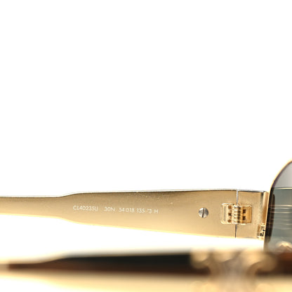 Celine Metal Triomphe 01 Sunglasses CL40235U Gold Green 10 of 12