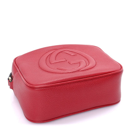 Gucci Calfskin Small Soho Disco Bag  Tabasco Red 3 of 7