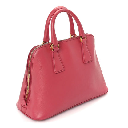 Prada Saffiano Vernice Small Promenade Tote  Peonia 2 of 8