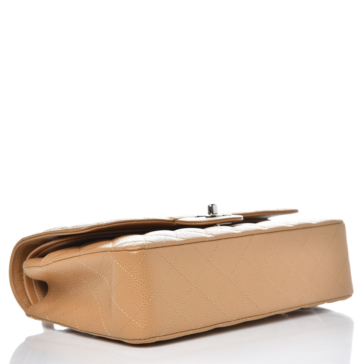 Chanel Caviar Quilted Medium Double Flap Beige 4 of 8