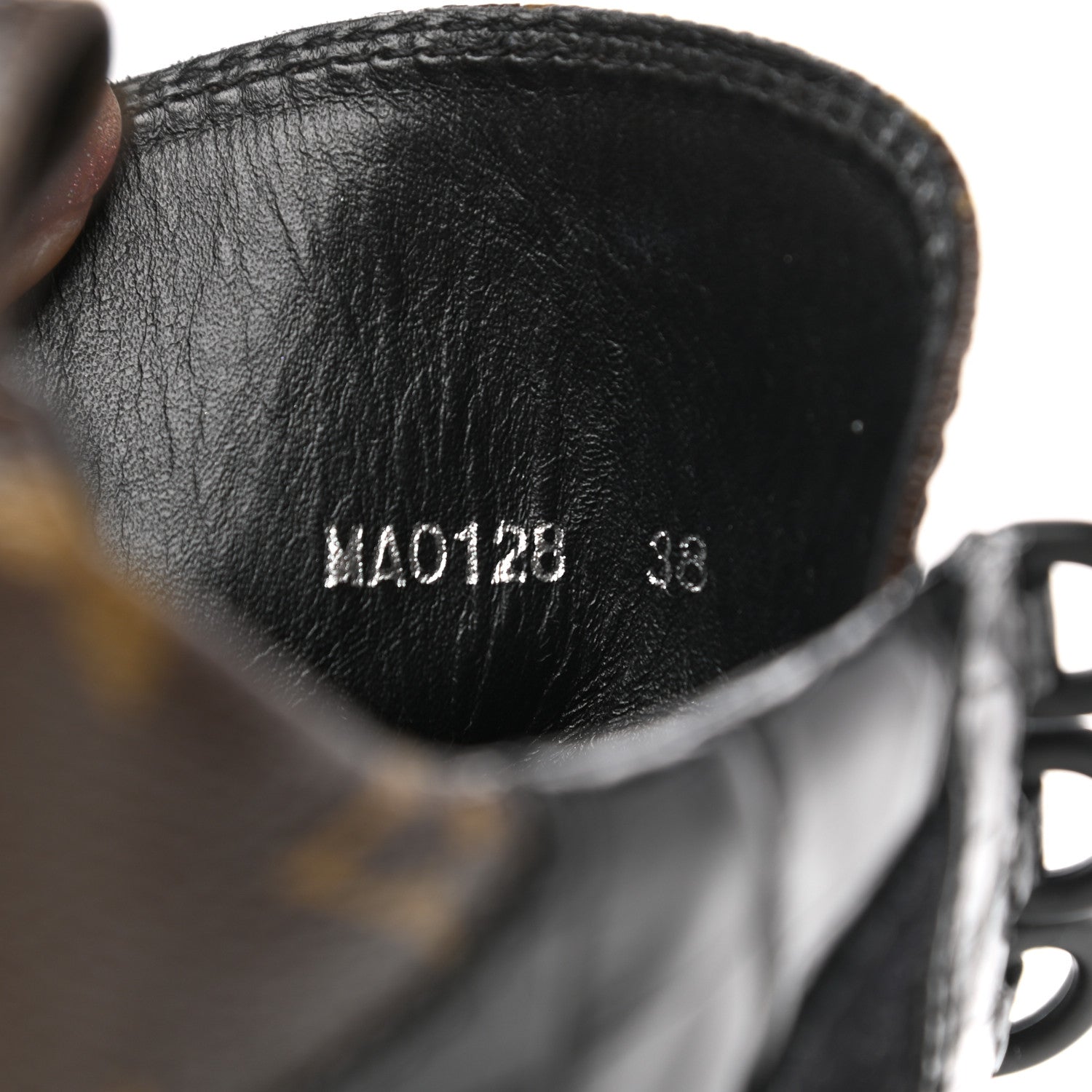 Louis Vuitton Suede Calfskin Monogram Laureate Platform Desert Boots 38 Black 8 of 9