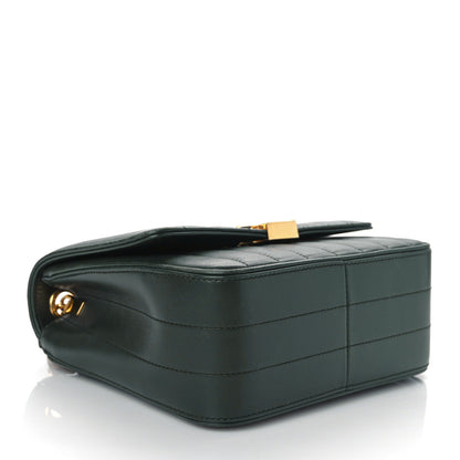 Saint Laurent Lambskin Matelasse Monogram Medium Vicky Chain Bag Algae 5 of 12