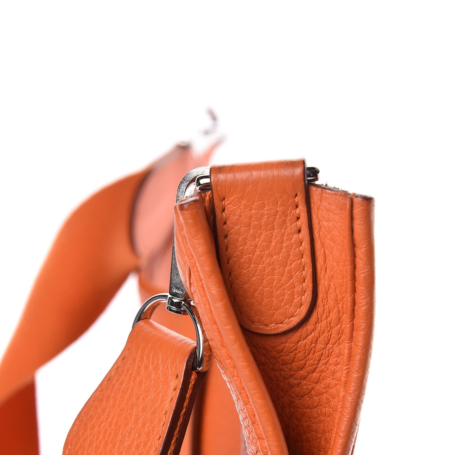 Hermes Taurillon Clemence Evelyne III GM Orange 11 of 12