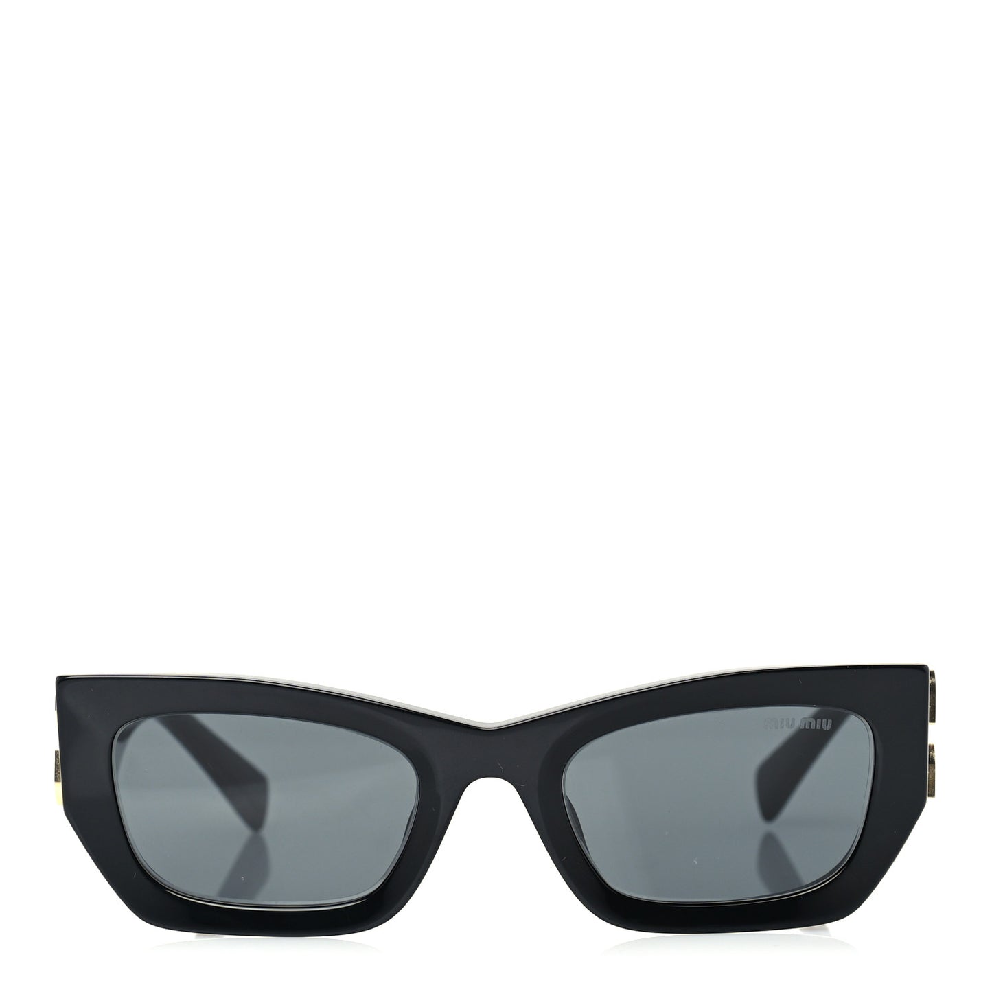 Acetate Rectangle Sunglasses SMU 09W Black