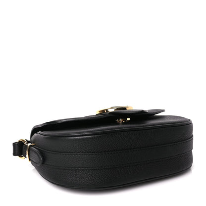 Louis Vuitton Grained Calfskin LV Pont 9 Soft MM Black 3 of 8