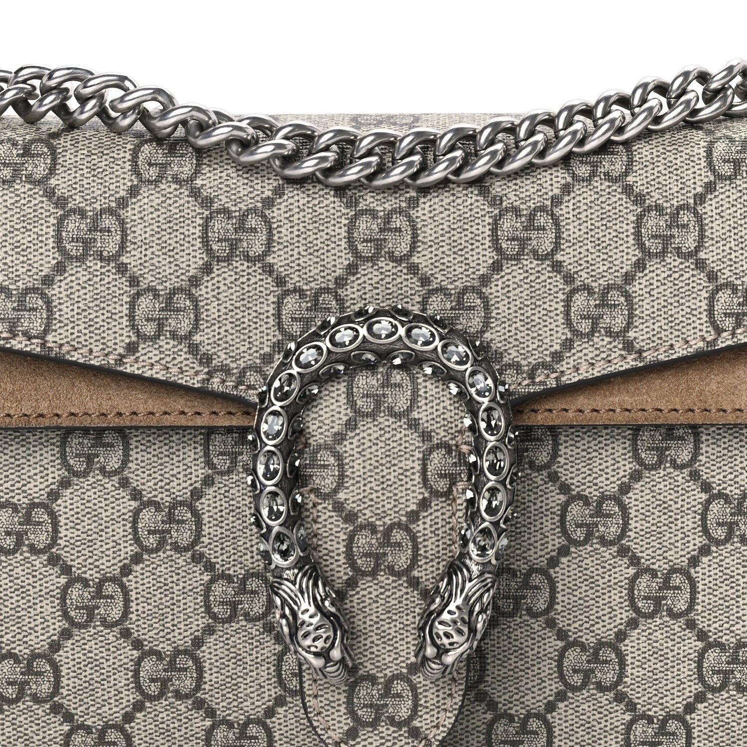 Gucci GG Supreme Monogram Small Dionysus Shoulder Bag Taupe 6 of 7