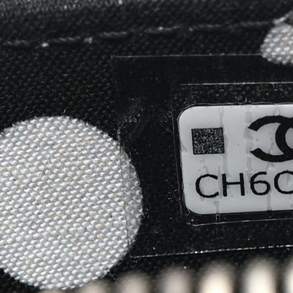 Chanel Caviar Quilted Coco Chanel Logo CC Zip Coin Purse Black 7 of 8