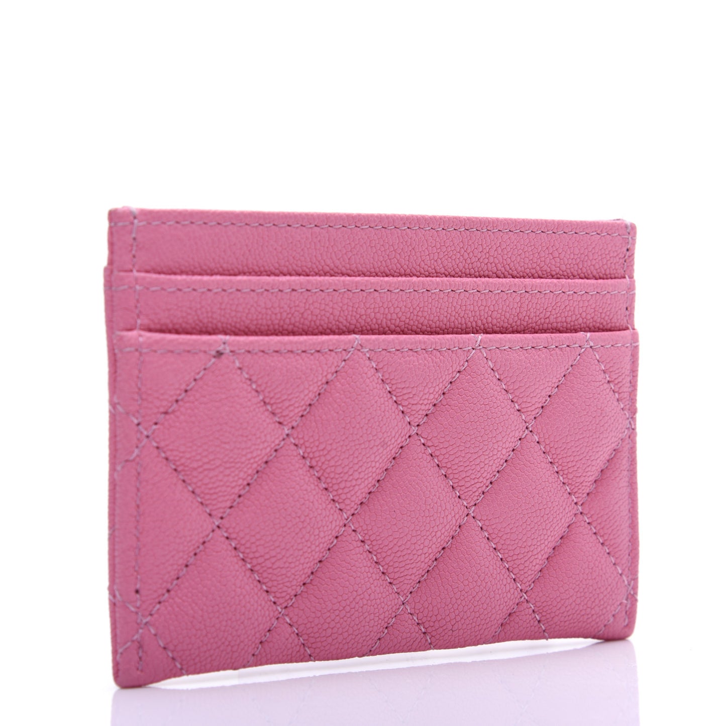 Caviar Quilted Boy Card Holder Pink