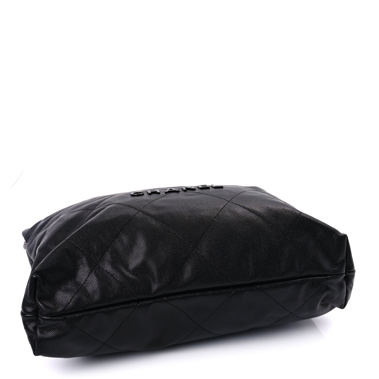 Chanel Shiny Caviar Quilted Monochrome  22  Black 4 of 7