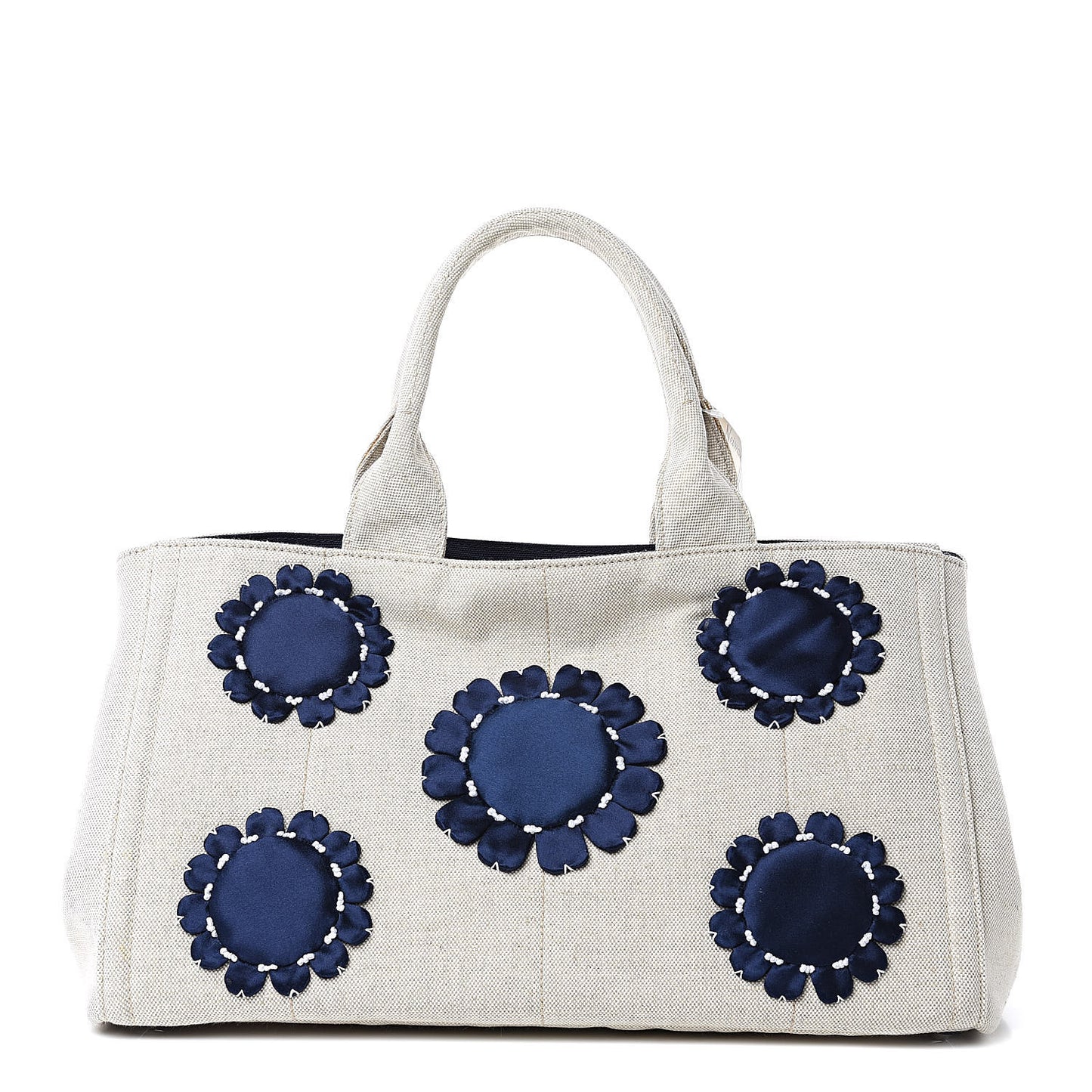 Canvas Mistolino Canapa Tote Naturale Blue