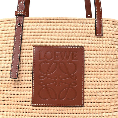 Loewe Raffia Small Square Basket Tote Bag Natural Tan 7 of 9