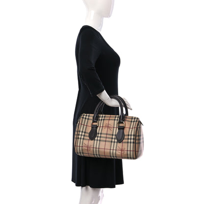 Burberry Haymarket Check Small Chester Bowling Bag Chocolate 2 of 10
