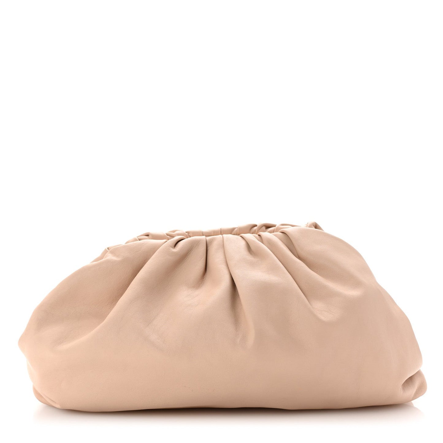 Smooth Butter Calf The Pouch Oversized Clutch Nude