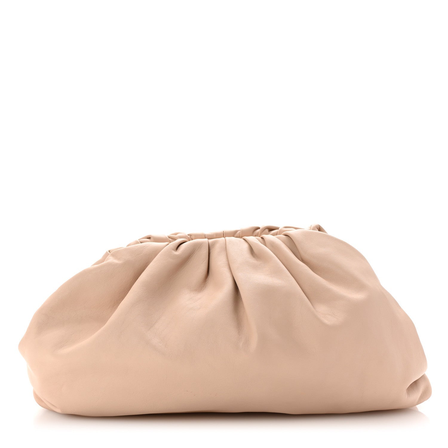 Bottega Veneta Smooth Butter Calf The Pouch Oversized Clutch Nude 1 of 7