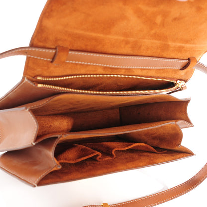 Celine Smooth Calfskin Medium Classic Box Flap Bag Camel 8 of 8