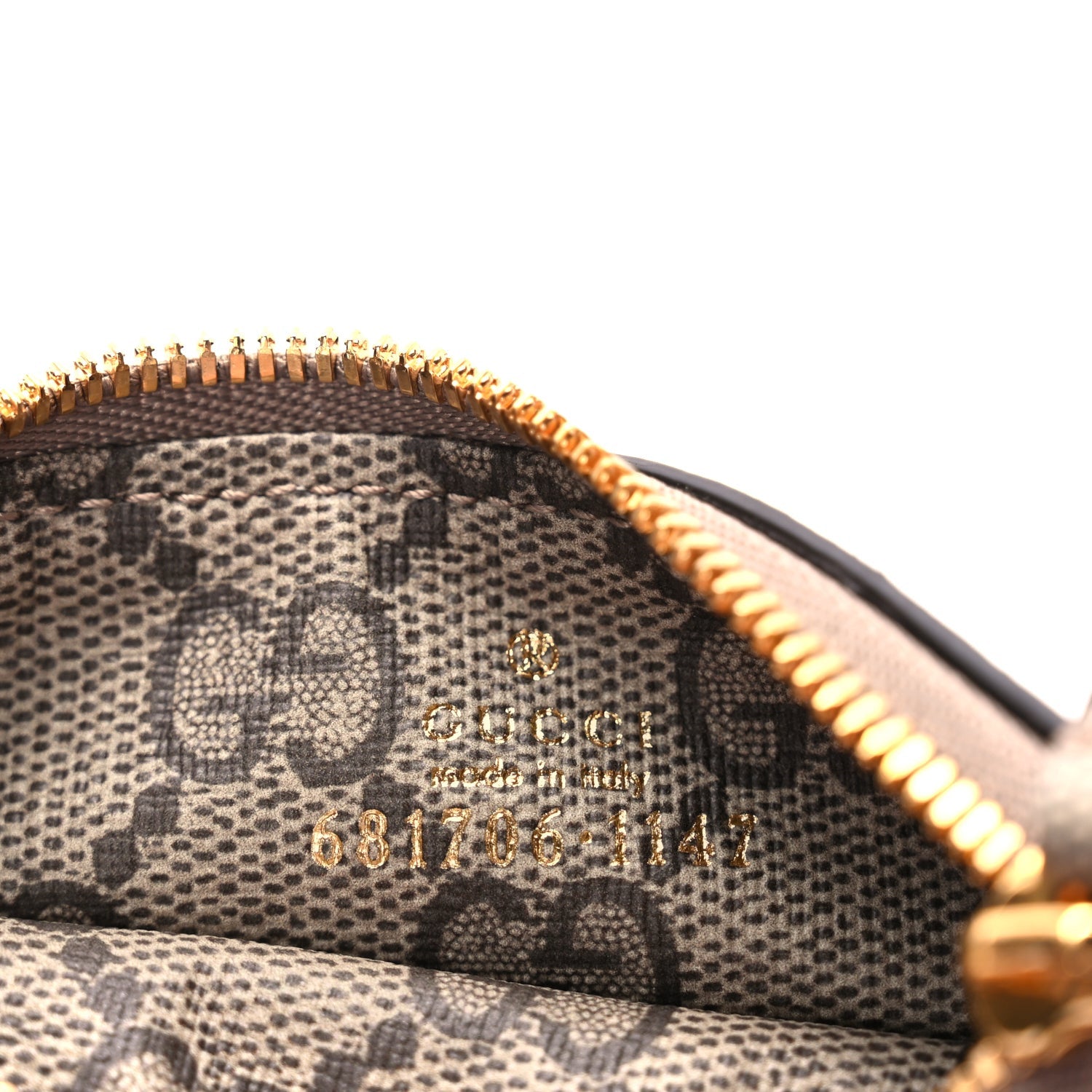 Gucci X BALENCIAGA GG Supreme Monogram Logo Card Case With Strap Beige Ebony 6 of 7