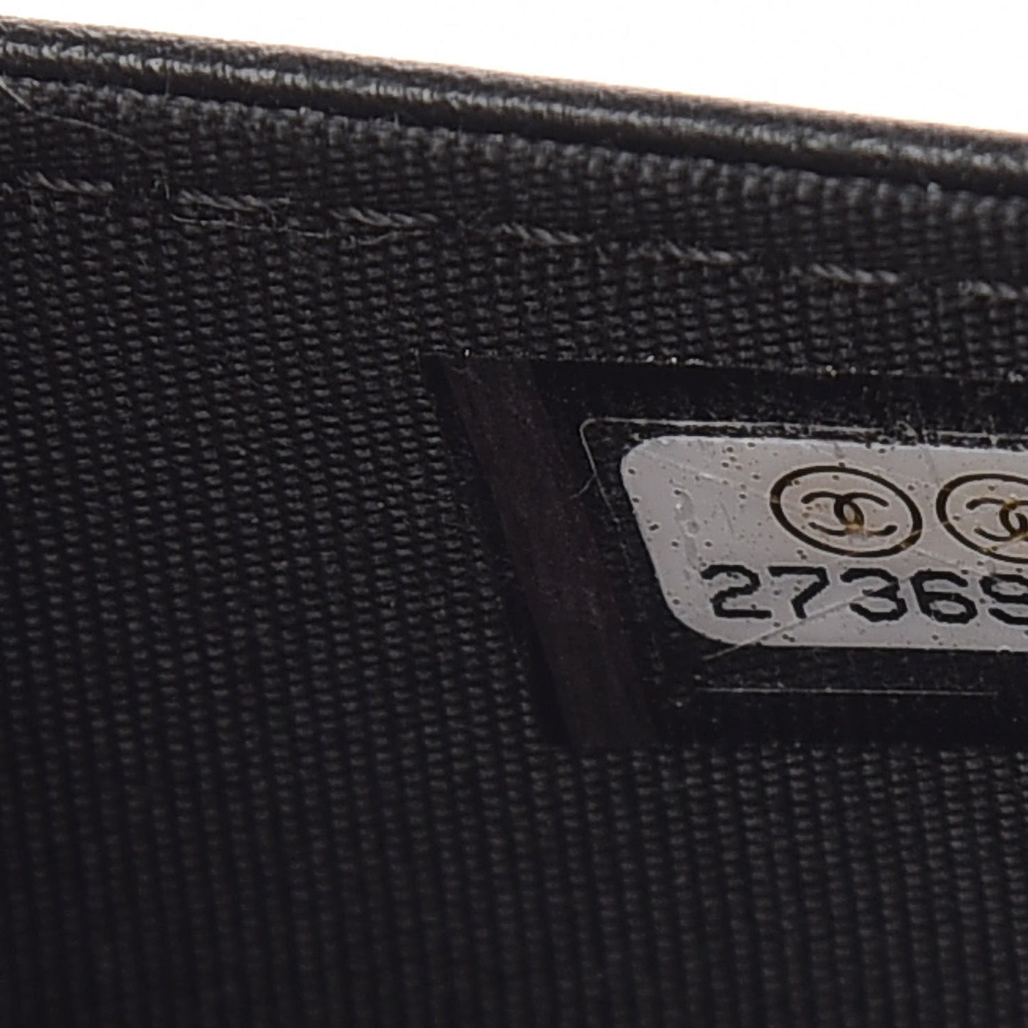 Caviar Quilted Boy Wallet On Chain WOC Black