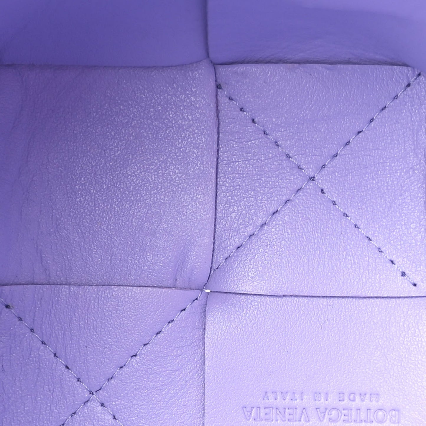 Nappa Maxi Intrecciato Mini Cassette Bucket Bag Wisteria