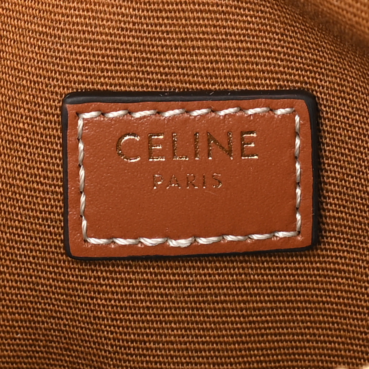 Triomphe Canvas Calfskin Heart Bag Tan