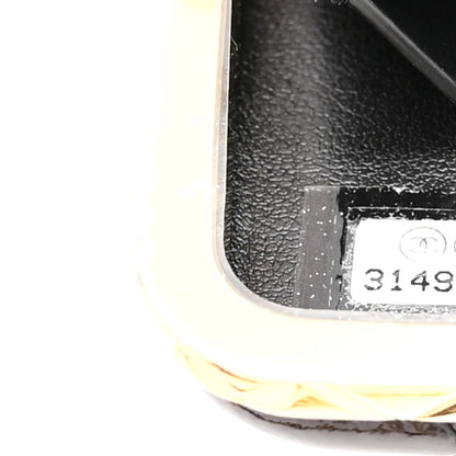 Chanel Glazed Goatskin Quilted Small Box With Chain Black 8 of 11