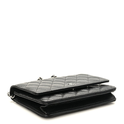 Chanel Caviar Quilted Wallet on Chain WOC Black 4 of 11