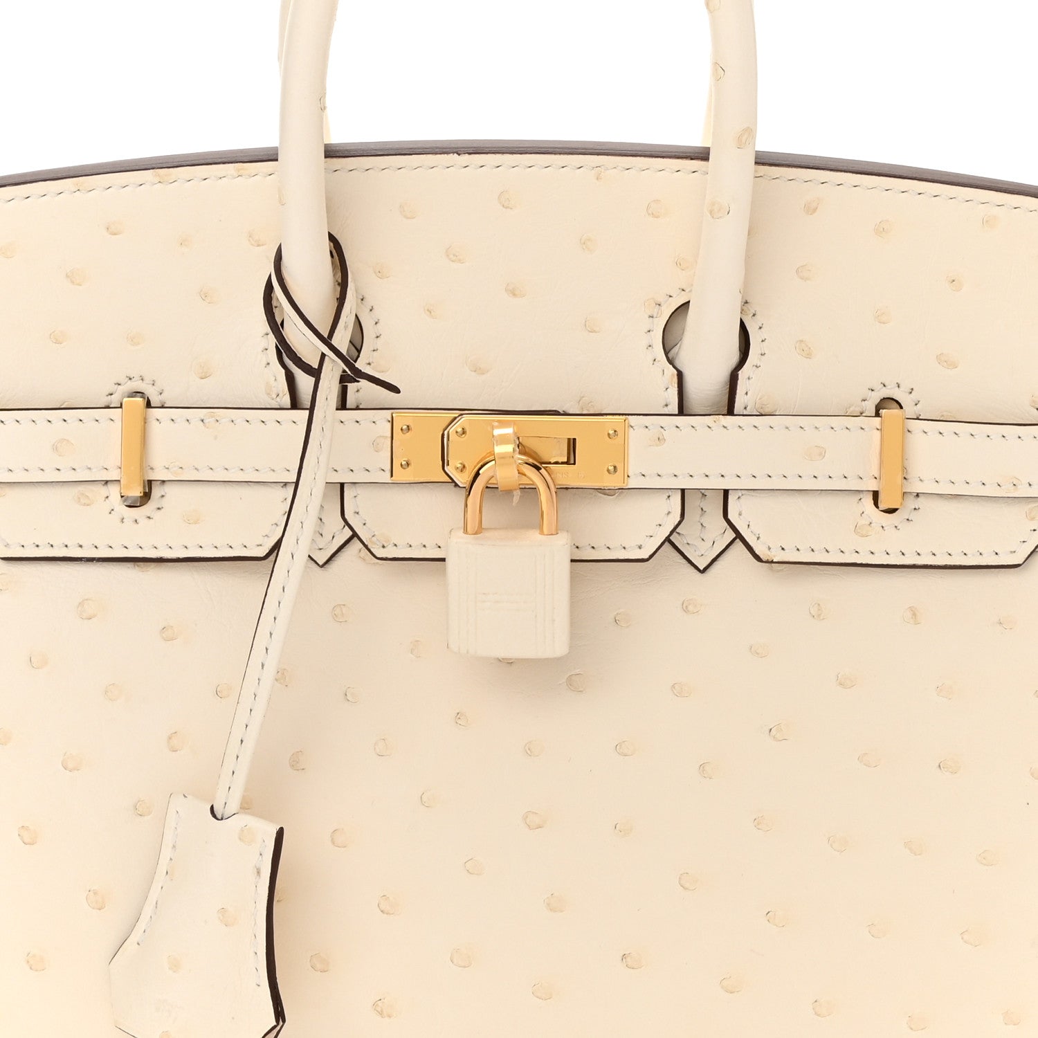 Hermes Ostrich Birkin 25 Nata 8 of 11