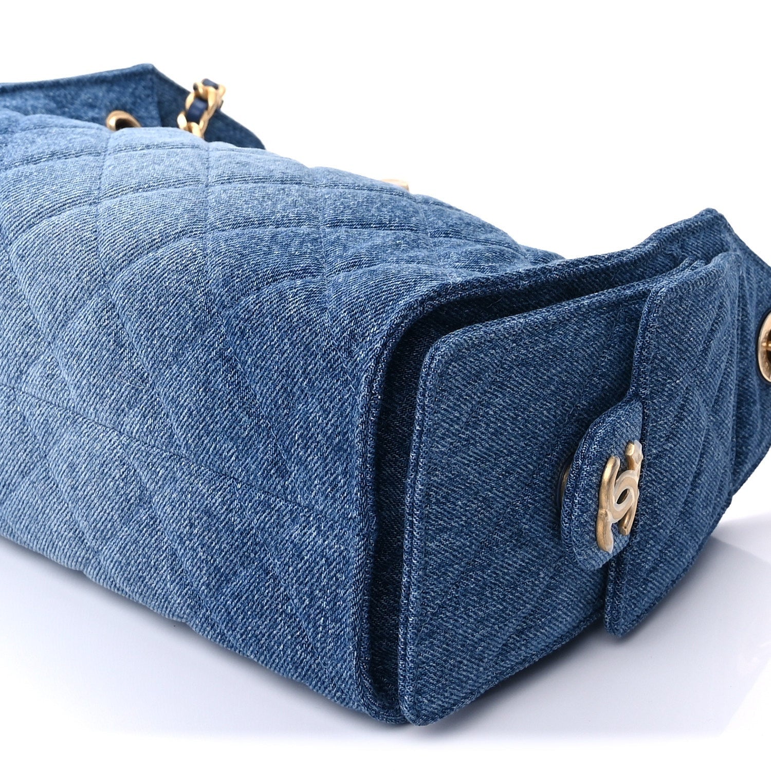 Chanel Washed Denim Quilted Mini  25 Handbag  Blue 7 of 8