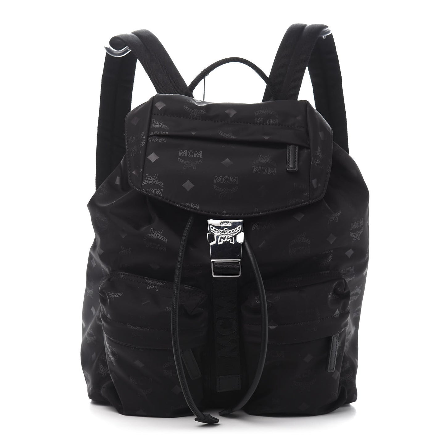 Nylon Monogram Small Tivitat Two-Pocket Backpack Black