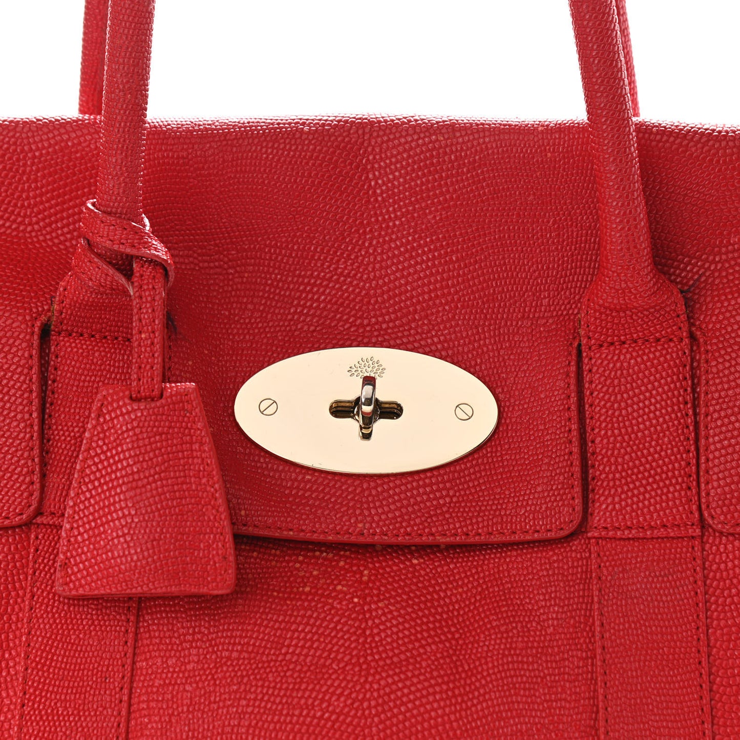 Lizard Embossed Calfskin Bayswater Red