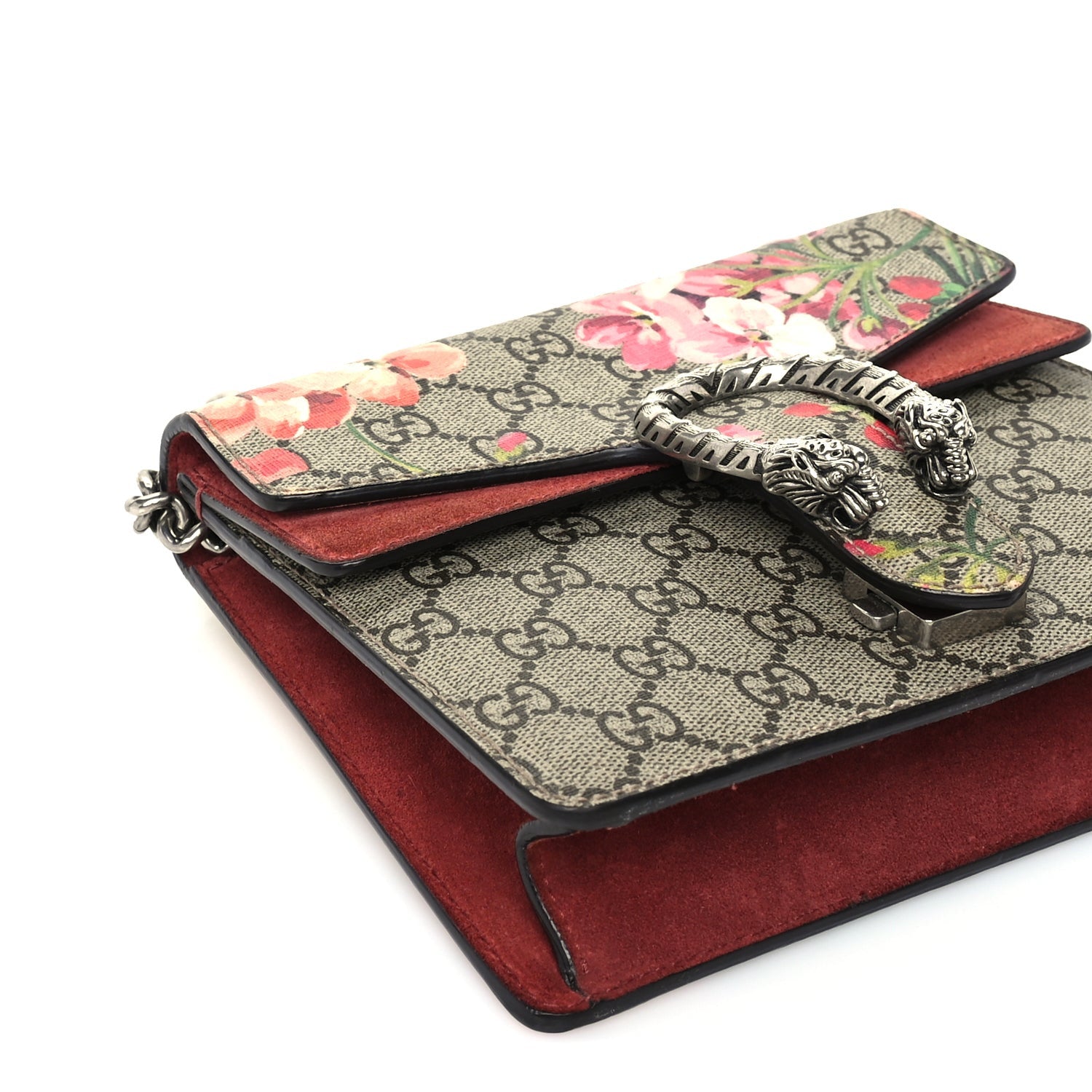 Gucci GG Supreme Monogram Blooms Mini Dionysus Shoulder Bag Beige Multicolor Dry Rose 7 of 8