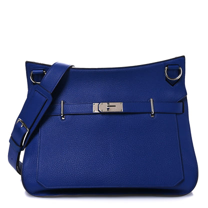 Hermes Taurillon Clemence Jypsiere 34 Bleu Electrique 1 of 11